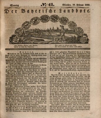 Der Bayerische Landbote Sonntag 10. Februar 1833