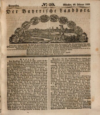 Der Bayerische Landbote Donnerstag 28. Februar 1833