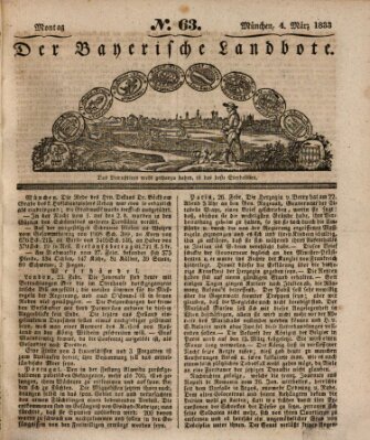 Der Bayerische Landbote Montag 4. März 1833