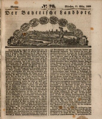 Der Bayerische Landbote Montag 11. März 1833