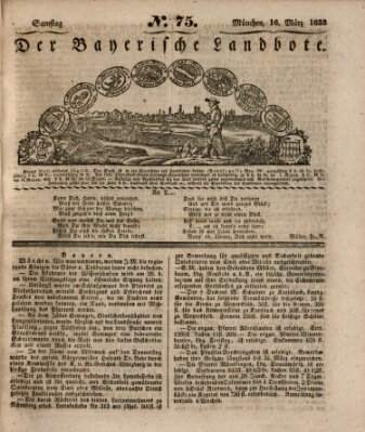 Der Bayerische Landbote Samstag 16. März 1833