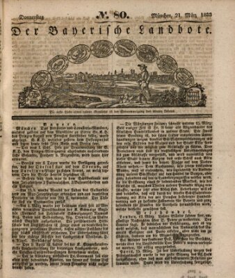 Der Bayerische Landbote Donnerstag 21. März 1833