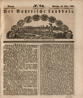 Der Bayerische Landbote Montag 25. März 1833