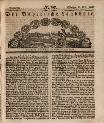 Der Bayerische Landbote Donnerstag 28. März 1833