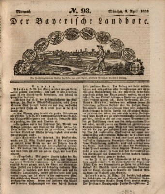 Der Bayerische Landbote Mittwoch 3. April 1833