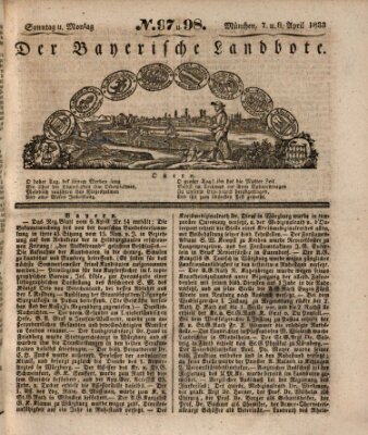 Der Bayerische Landbote Montag 8. April 1833