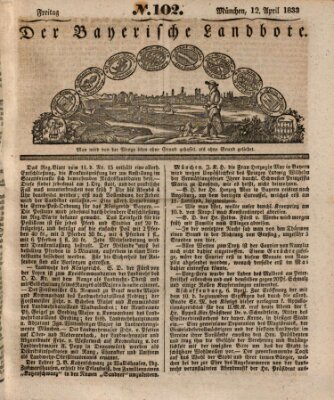 Der Bayerische Landbote Freitag 12. April 1833