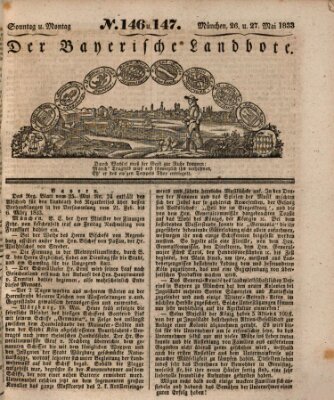 Der Bayerische Landbote Sonntag 26. Mai 1833