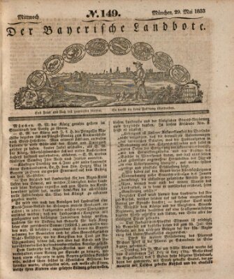 Der Bayerische Landbote Mittwoch 29. Mai 1833