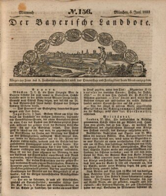 Der Bayerische Landbote Mittwoch 5. Juni 1833