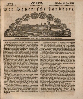 Der Bayerische Landbote Freitag 21. Juni 1833