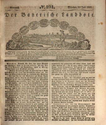 Der Bayerische Landbote Mittwoch 10. Juli 1833