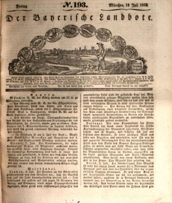 Der Bayerische Landbote Freitag 12. Juli 1833