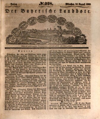 Der Bayerische Landbote Freitag 16. August 1833