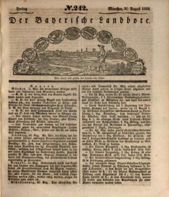 Der Bayerische Landbote Freitag 30. August 1833