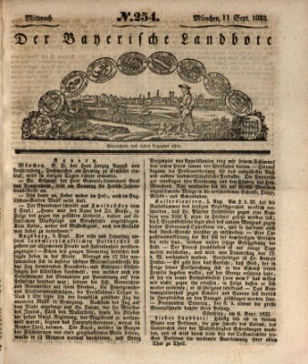 Der Bayerische Landbote Mittwoch 11. September 1833