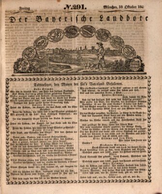 Der Bayerische Landbote Freitag 18. Oktober 1833