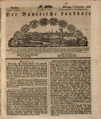 Der Bayerische Landbote Dienstag 5. November 1833