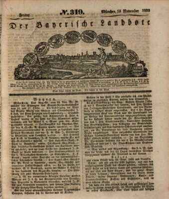 Der Bayerische Landbote Freitag 15. November 1833