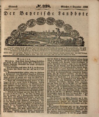 Der Bayerische Landbote Mittwoch 4. Dezember 1833