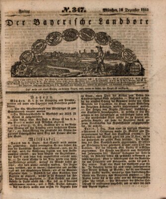 Der Bayerische Landbote Freitag 13. Dezember 1833