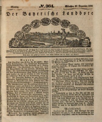 Der Bayerische Landbote Montag 30. Dezember 1833