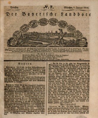 Der Bayerische Landbote Dienstag 7. Januar 1834