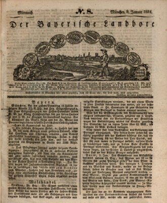 Der Bayerische Landbote Mittwoch 8. Januar 1834