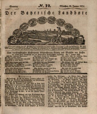 Der Bayerische Landbote Sonntag 12. Januar 1834