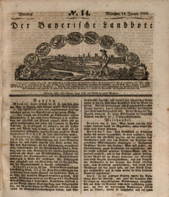 Der Bayerische Landbote Dienstag 14. Januar 1834