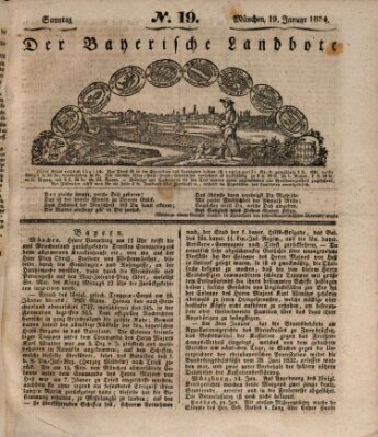 Der Bayerische Landbote Sonntag 19. Januar 1834