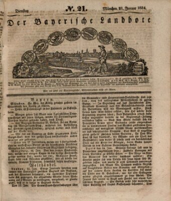 Der Bayerische Landbote Dienstag 21. Januar 1834