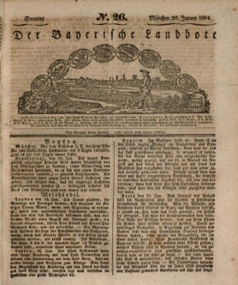 Der Bayerische Landbote Sonntag 26. Januar 1834