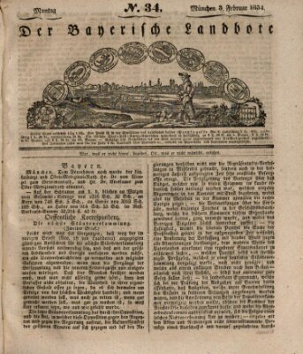 Der Bayerische Landbote Montag 3. Februar 1834