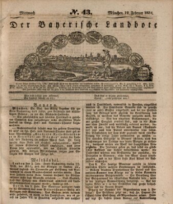 Der Bayerische Landbote Mittwoch 12. Februar 1834