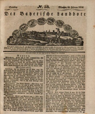 Der Bayerische Landbote Samstag 22. Februar 1834