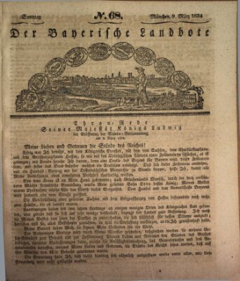 Der Bayerische Landbote Sonntag 9. März 1834