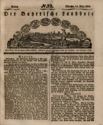 Der Bayerische Landbote Freitag 14. März 1834