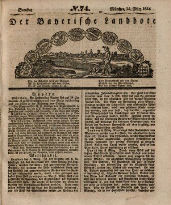 Der Bayerische Landbote Samstag 15. März 1834