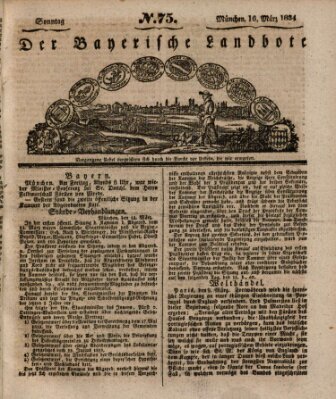 Der Bayerische Landbote Sonntag 16. März 1834