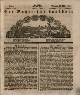Der Bayerische Landbote Freitag 21. März 1834