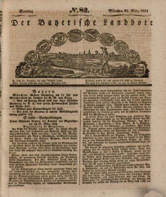 Der Bayerische Landbote Sonntag 23. März 1834