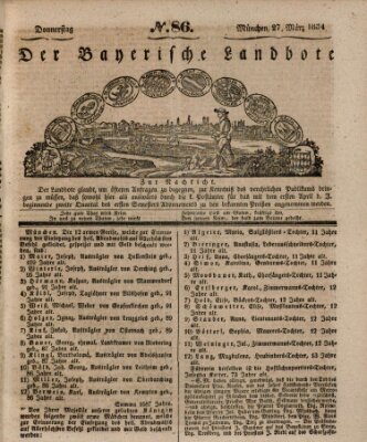 Der Bayerische Landbote Donnerstag 27. März 1834