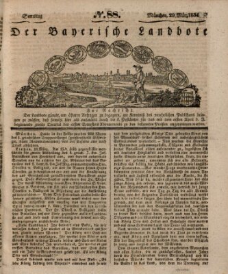 Der Bayerische Landbote Samstag 29. März 1834