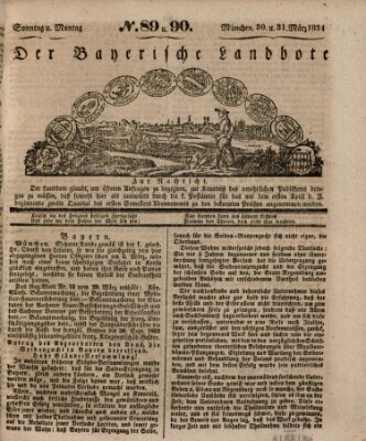 Der Bayerische Landbote Sonntag 30. März 1834