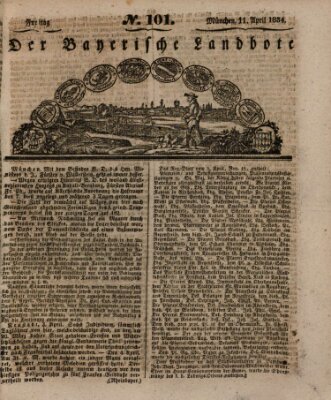 Der Bayerische Landbote Freitag 11. April 1834