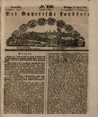 Der Bayerische Landbote Donnerstag 17. April 1834