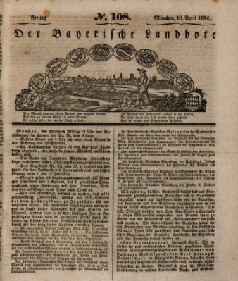 Der Bayerische Landbote Freitag 18. April 1834