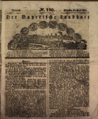 Der Bayerische Landbote Mittwoch 30. April 1834