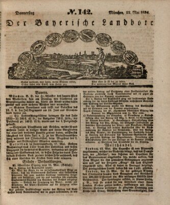 Der Bayerische Landbote Donnerstag 22. Mai 1834